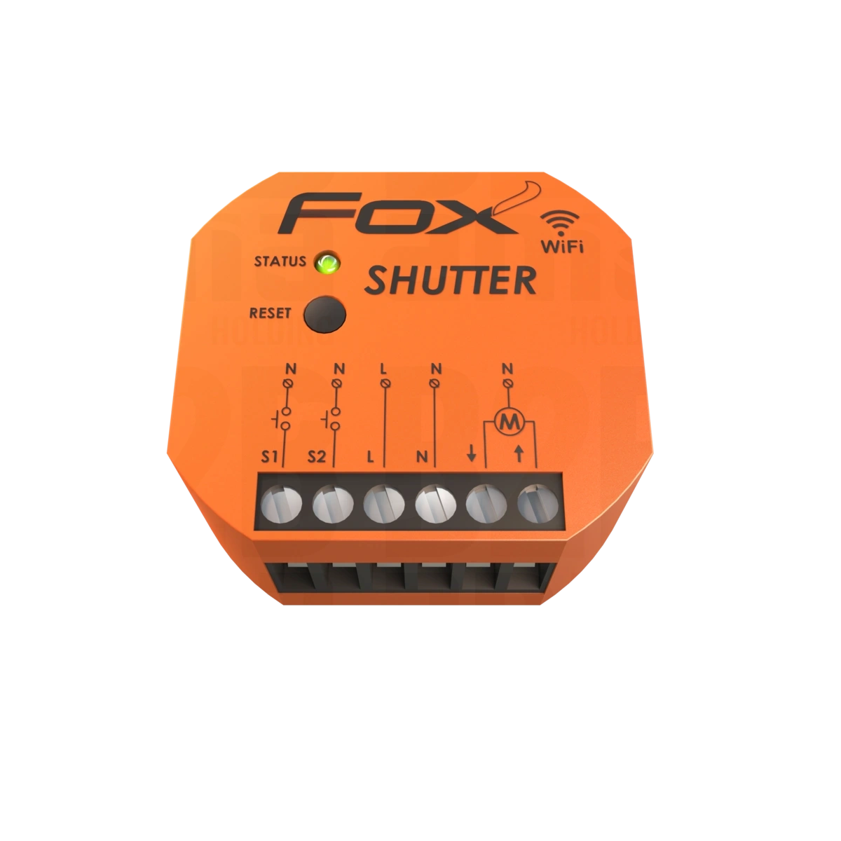 SHUTTER Dopuszkowy sterownik rolet Wi-Fi z silnikiem 230V