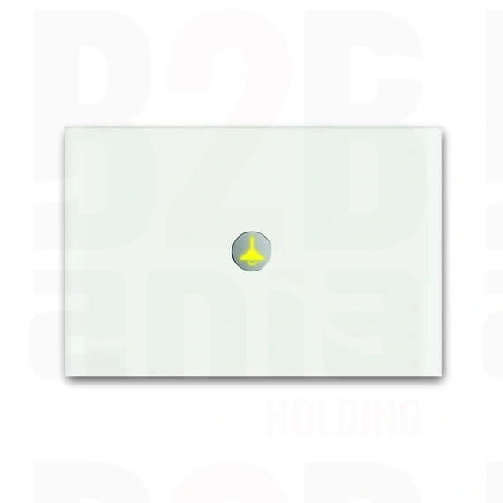 6340-811-101-500^ELEMENT OBSŁUGOWY BUSCH-PRION, 1/2 KLAWISZOWY, SZKŁO BIAŁE PRION SWITCH SENSOR 1-FOLD -KNX-