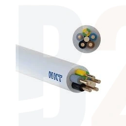 YDYżo 5x4 750V biały HD Elektroenergetyczny do układania na stałe
