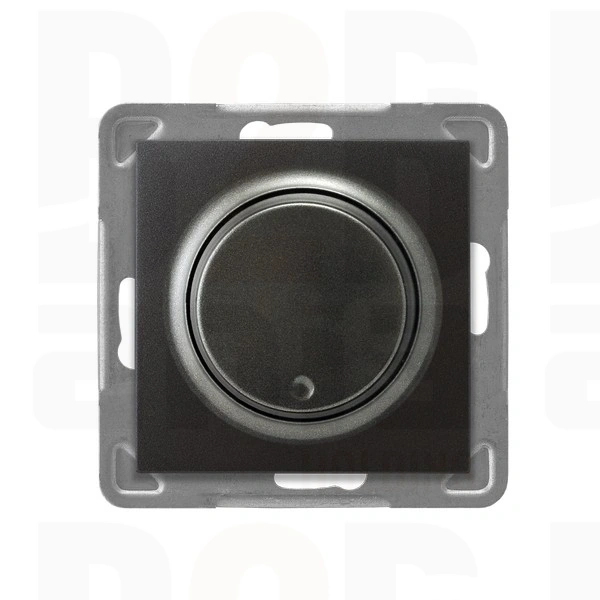 IMPRESJA Ściemniacz uniwersalny do obciążenia żarowego, halogenowego oraz LED - kolor antracyt