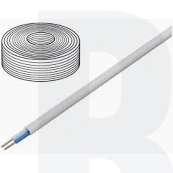 YTLYp 2x0,12 biały Telekomunikacyjny przewód giętki płaski