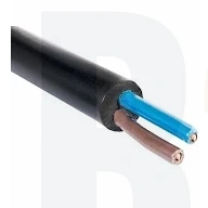 YSLYu-OZ 0,6/1 kV 2x1,0 czarny Kabel sterowniczy / przyłączeniowy