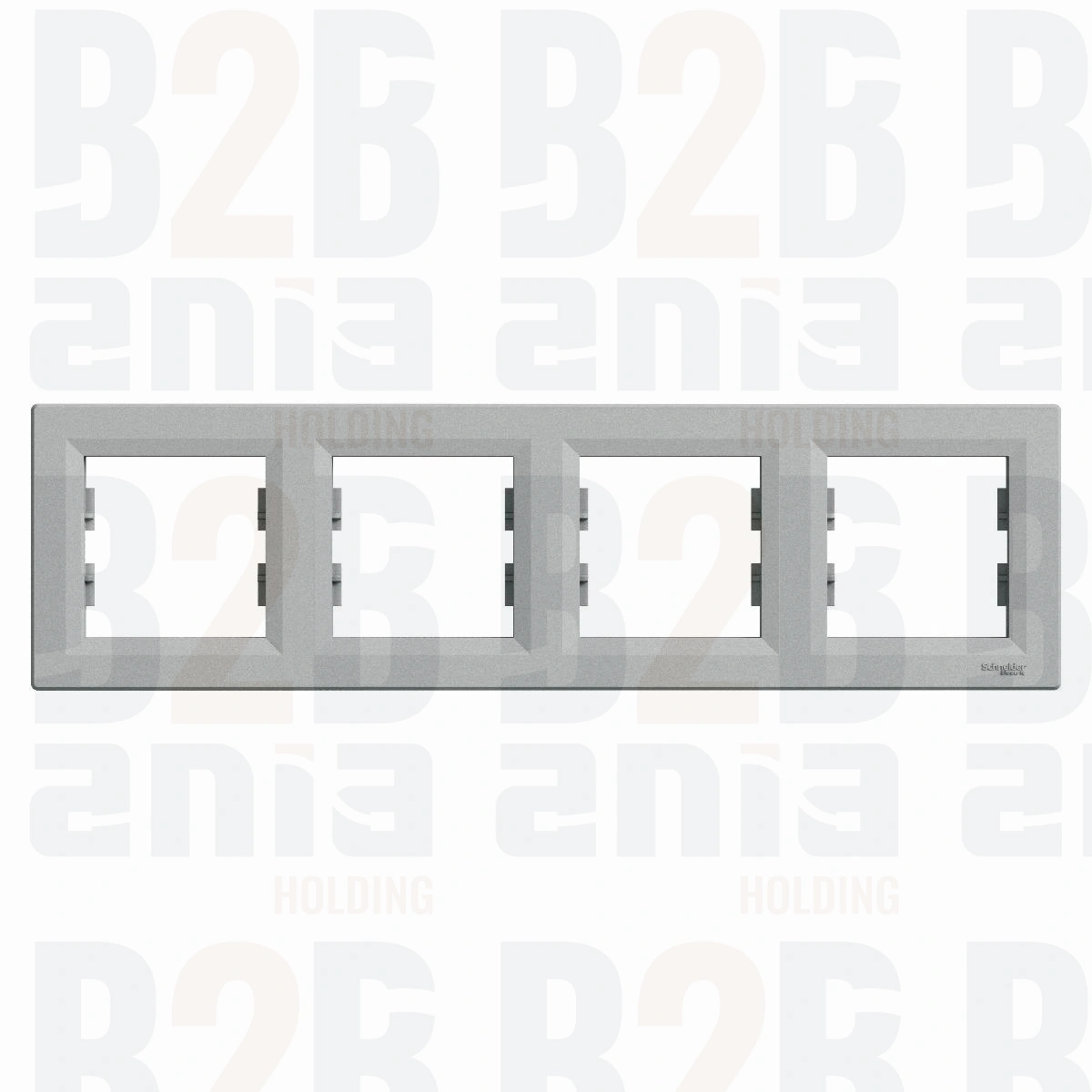 Asfora, ramka 4-krotna, pozioma, aluminium