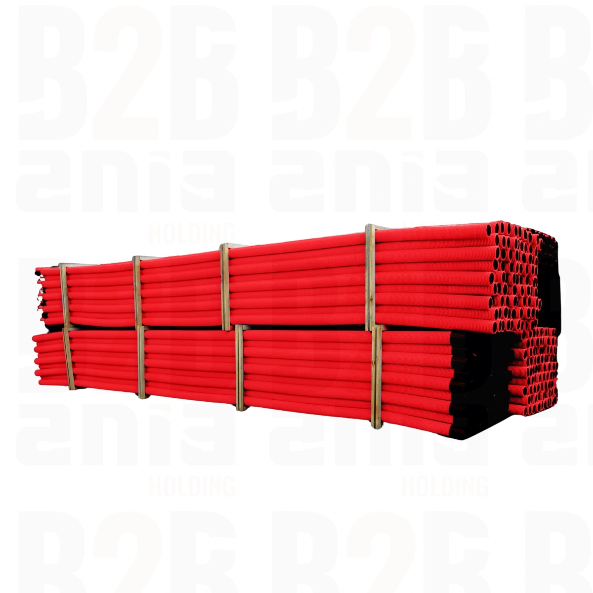 Rura karbowana dwuwarstwowa w odcinkach, wzmocniona RODOH 232/200-6mb-czerw. 750N (11szt/paleta)