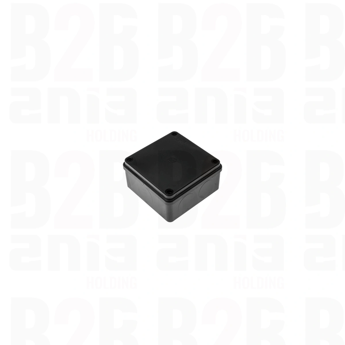 Puszka hermetyczna S-BOX 100x100x50, bez dławików, czarna, bezhalogenowa, odporna na UV, IP65