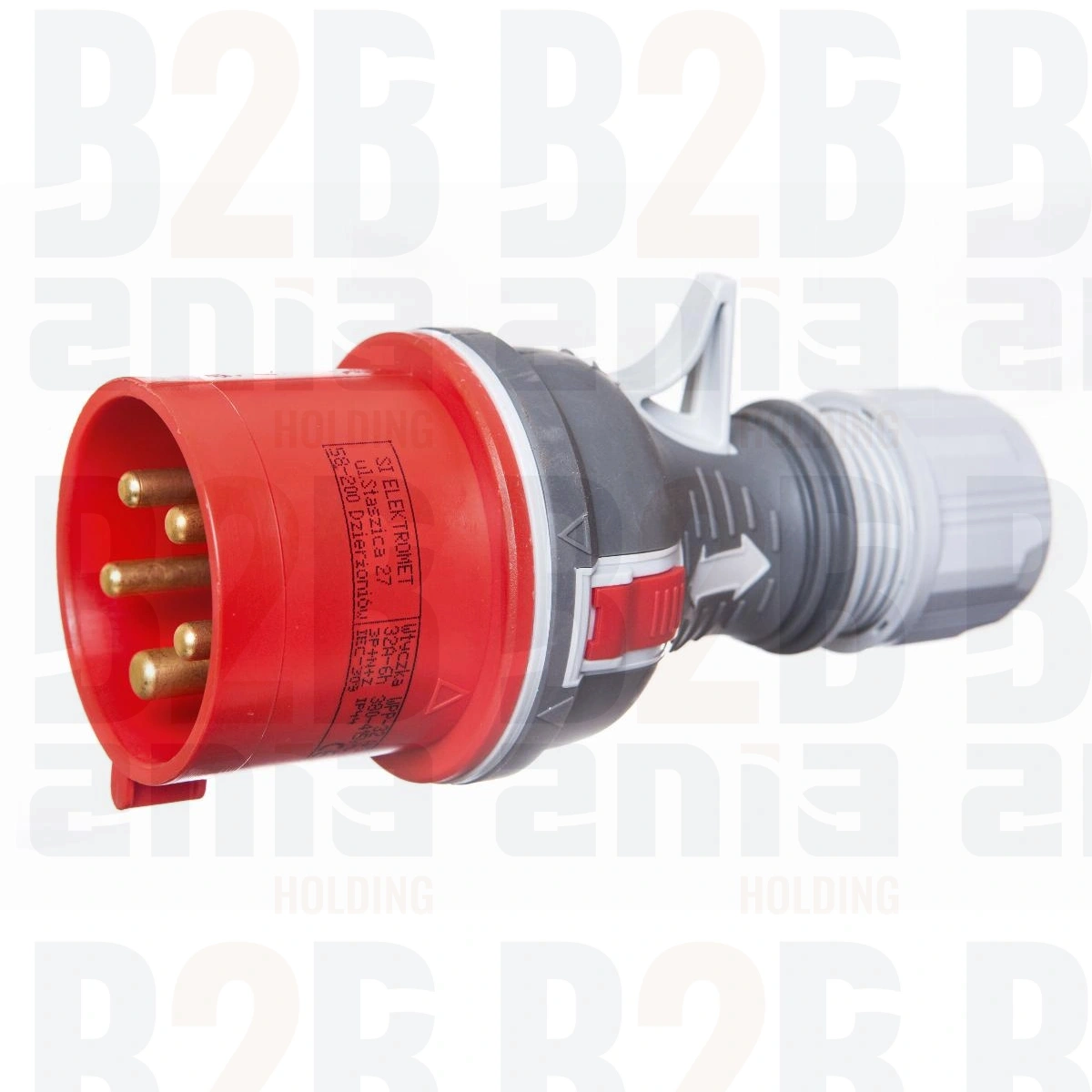 Wtyczka przenośna prosta WPP 32/5 Wtyczka 32A/400V 3P+N+Z