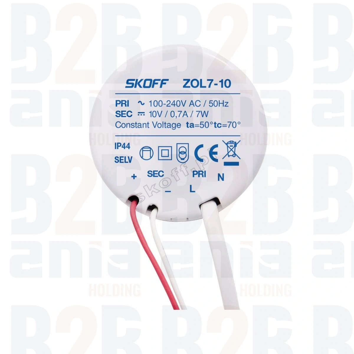 Zasilacz typ ZOL7-10 | 100 - 240 V AC / 10 V DC | 50 Hz | 0,7 A | 7 W | IP 20
