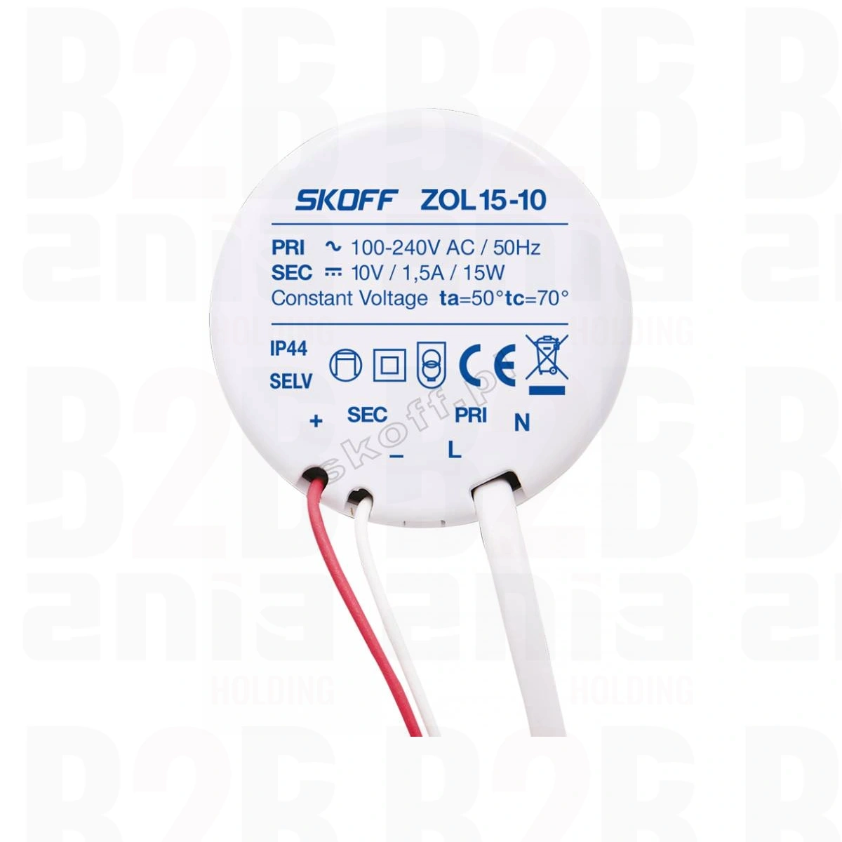 Zasilacz napięciowy typ ZOL15-10 SKOFF 100 - 240 V AC / 10 V DC 15 W IP 20 0 0 szt.