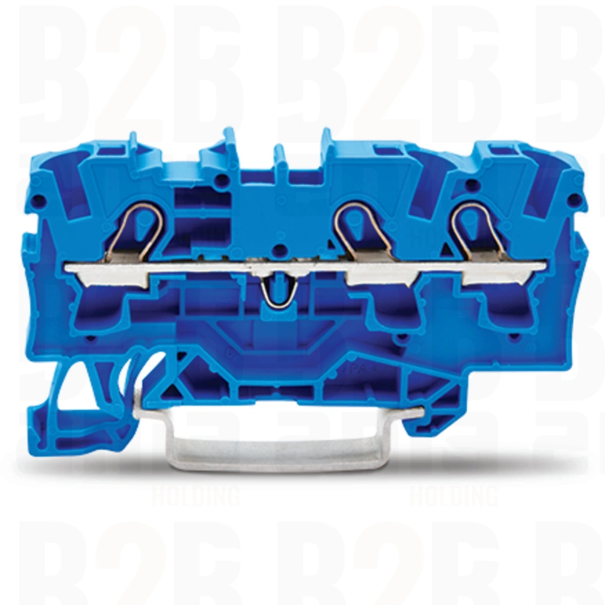 3-przewodowa złączka przelotowa 4 mm², niebieska 2004-1304