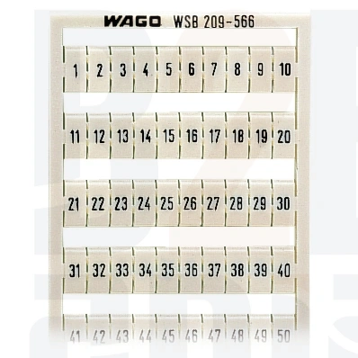 Oznaczniki WSB jako karta, białe 209-566