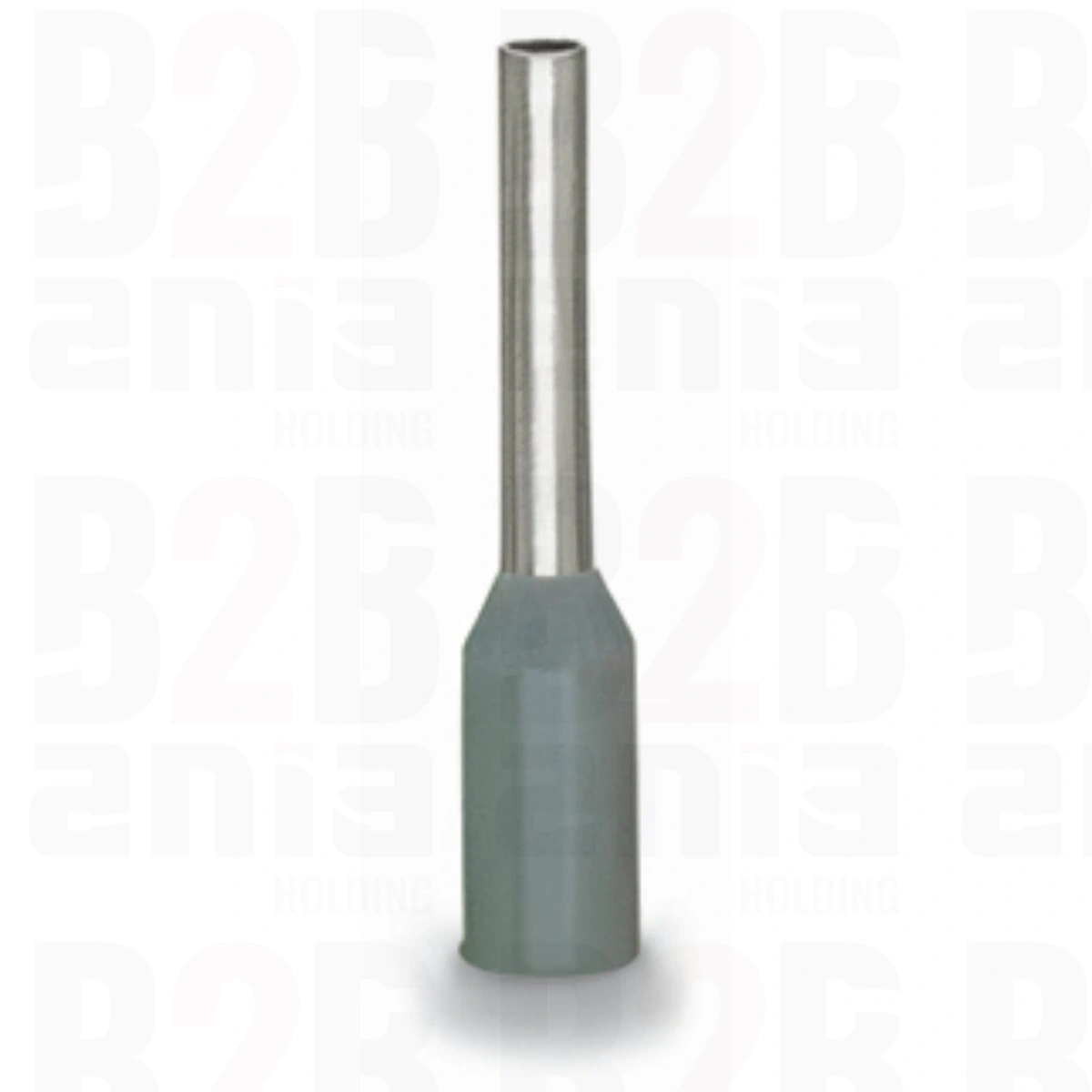 Tulejka do 0,75mm²/18 AWG z kołnierzem z tworzywa, szara 216-202