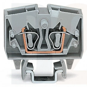 2-przewodowa złączka przelotowa mini 2,5 mm², szara 264-701