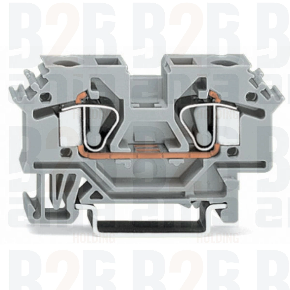 2-przewodowa złączka przelotowa 6 mm², niebieska 282-604