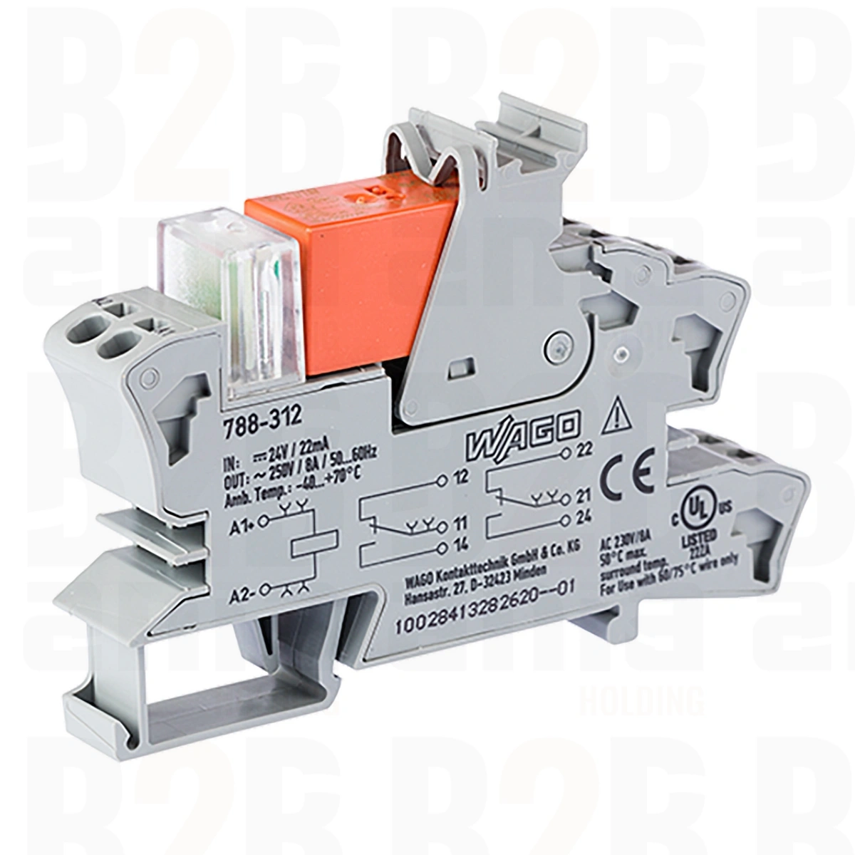 Moduł przekaźnikowy 24 V DC, szary 788-312