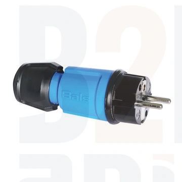 Wtyczka Uni-Schucko 16A 230V IP44 - kolor niebieski, Multi-Grip