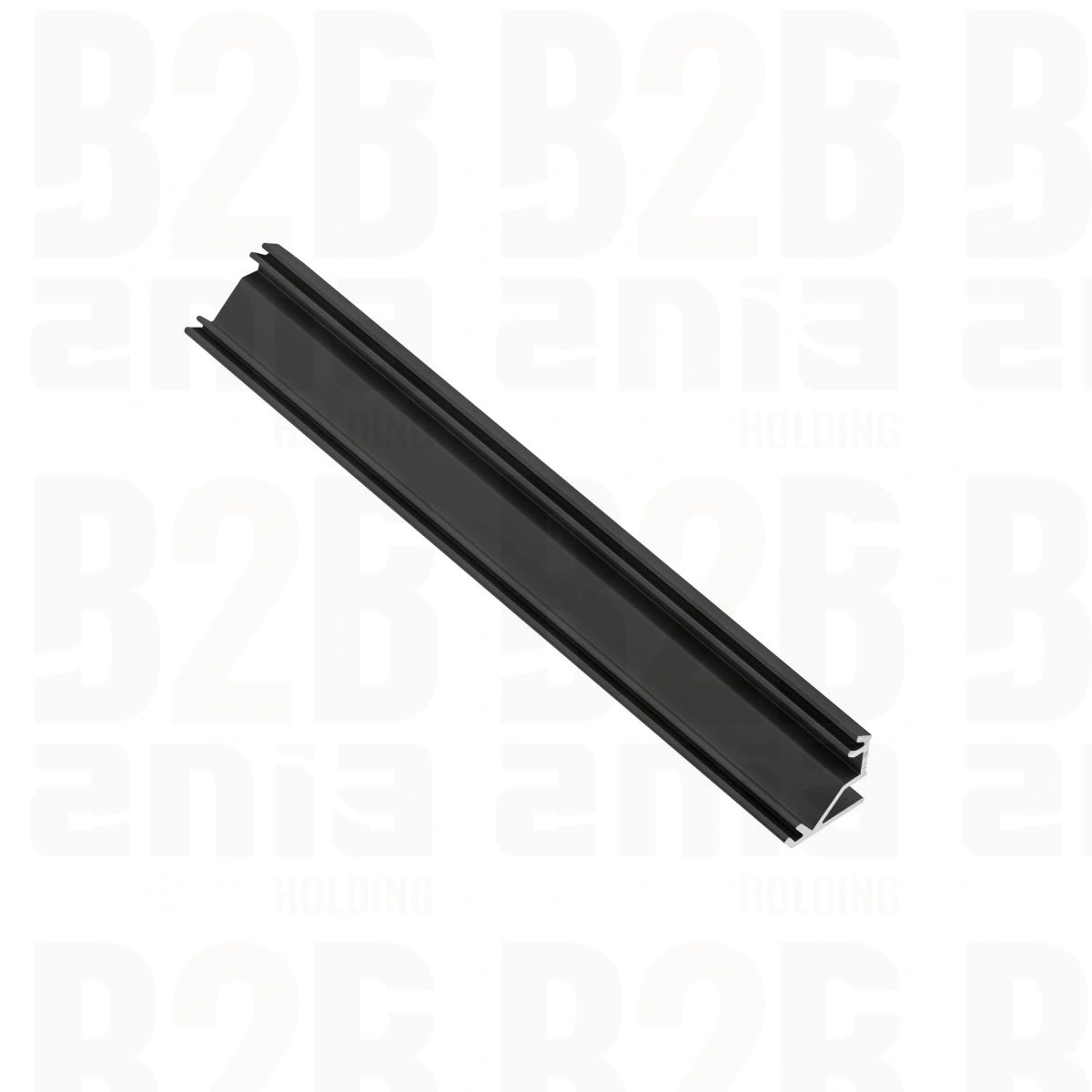 PROFIL ALUMINIOWY LED KĄTOWY - NAKŁADANY GLAX CZARNY MAT 2m