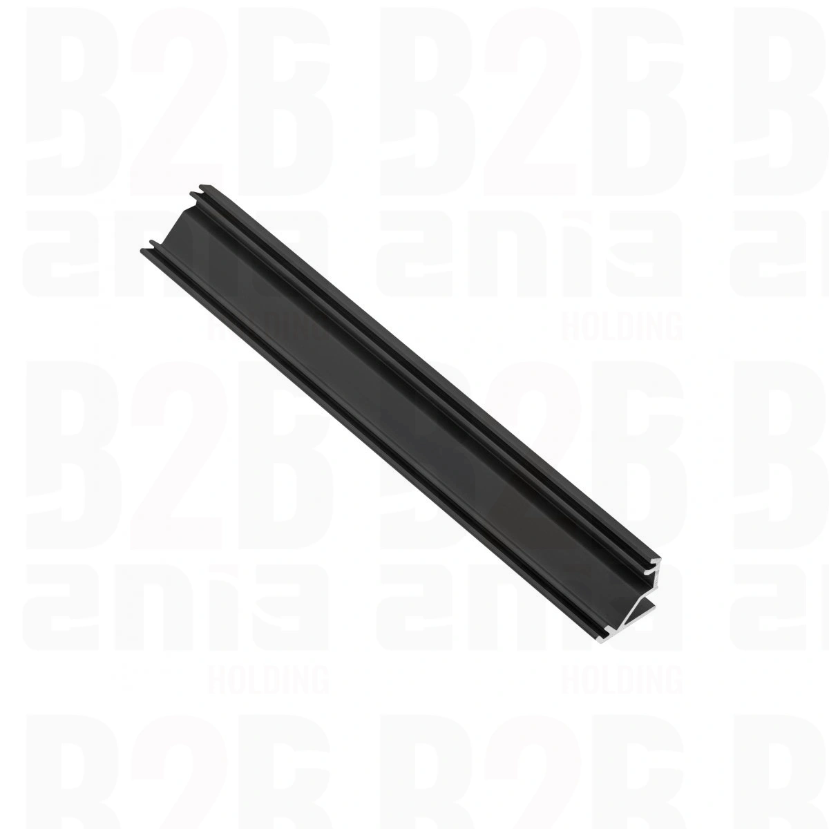 PROFIL ALUMINIOWY LED KĄTOWY - NAKŁADANY GLAX CZARNY MAT 2m