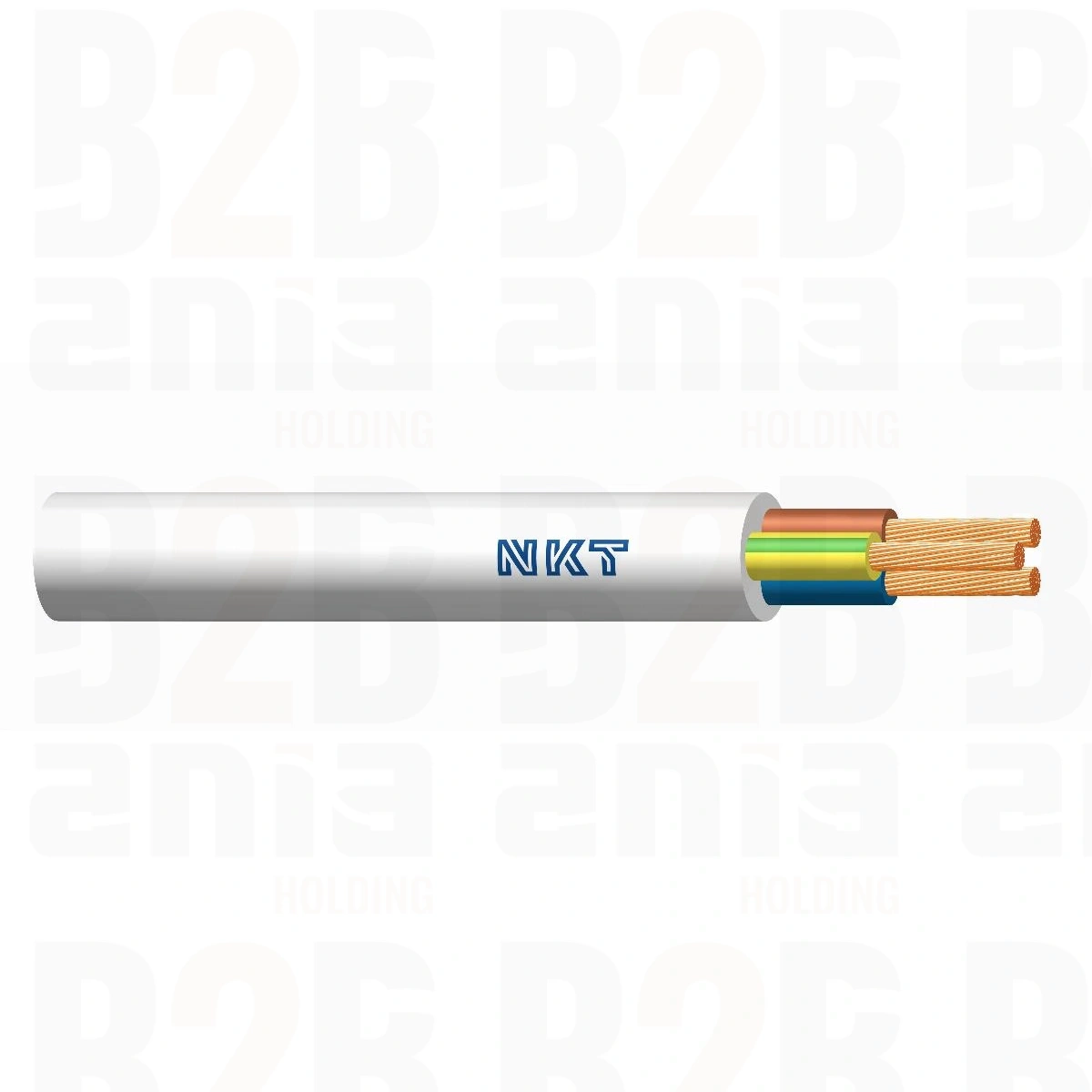 OMYżo 3x1,5 white Kabel elektroenergetyczny wielożyłowy giętki o izolacji i powłoce PVC okrągły