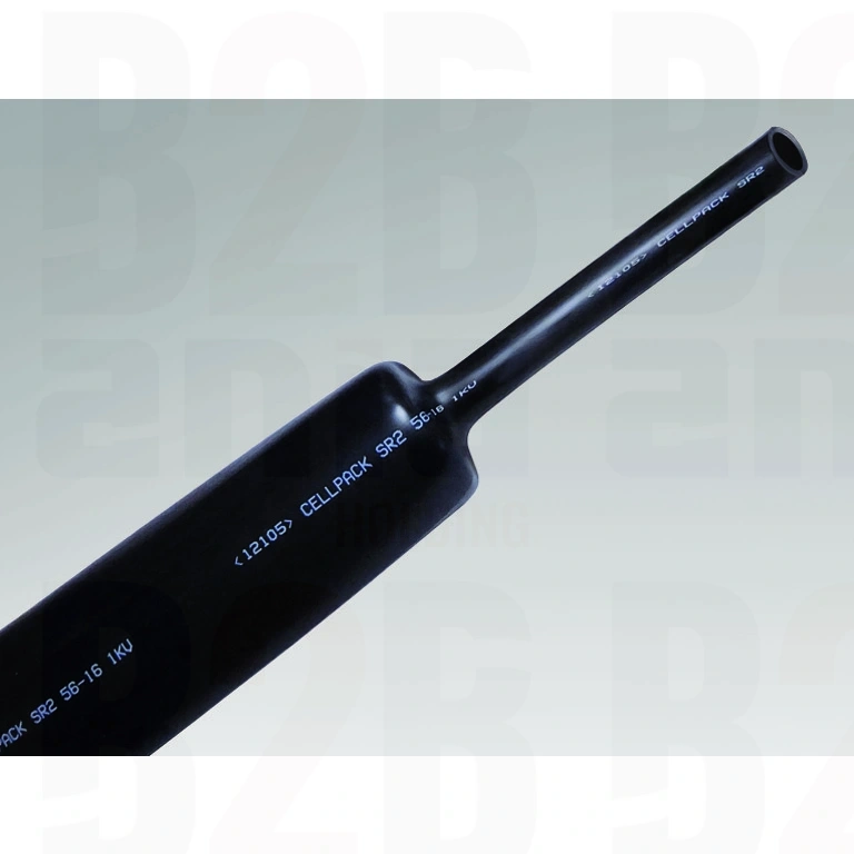 Rura termokurczliwa pogrubiana bez kleju, czarna, SR2 56-16 1000mm, 127403 /10szt./