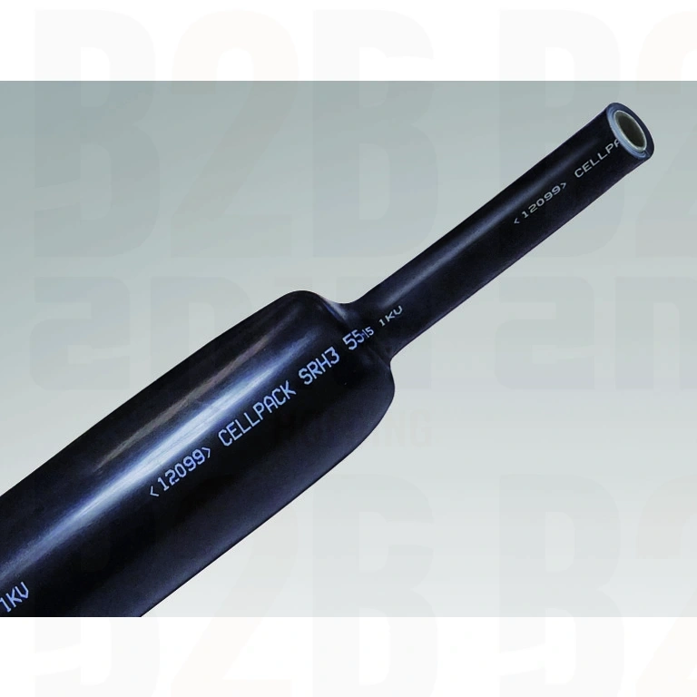 Rura termokurczliwa grubościenna bez kleju, czarna, SR3 75-20 1000mm, 144596