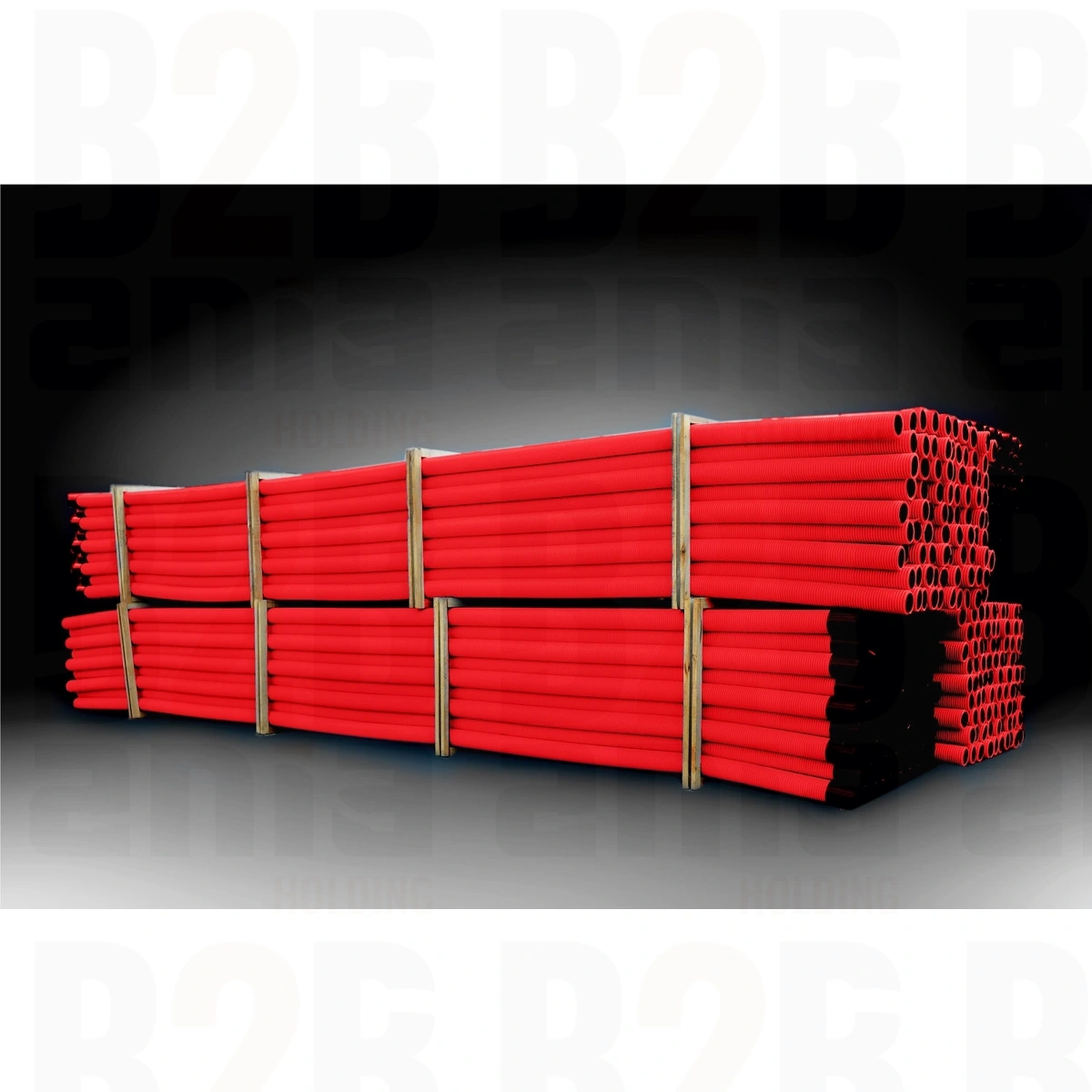 Rura karbowana dwuwarstwowa w odcinkach RODO 125/105 - 6 mb-czerw. 450N (38szt/paleta)