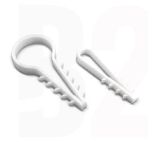 Uchwyt wbijany okrągły UWO-12 biały