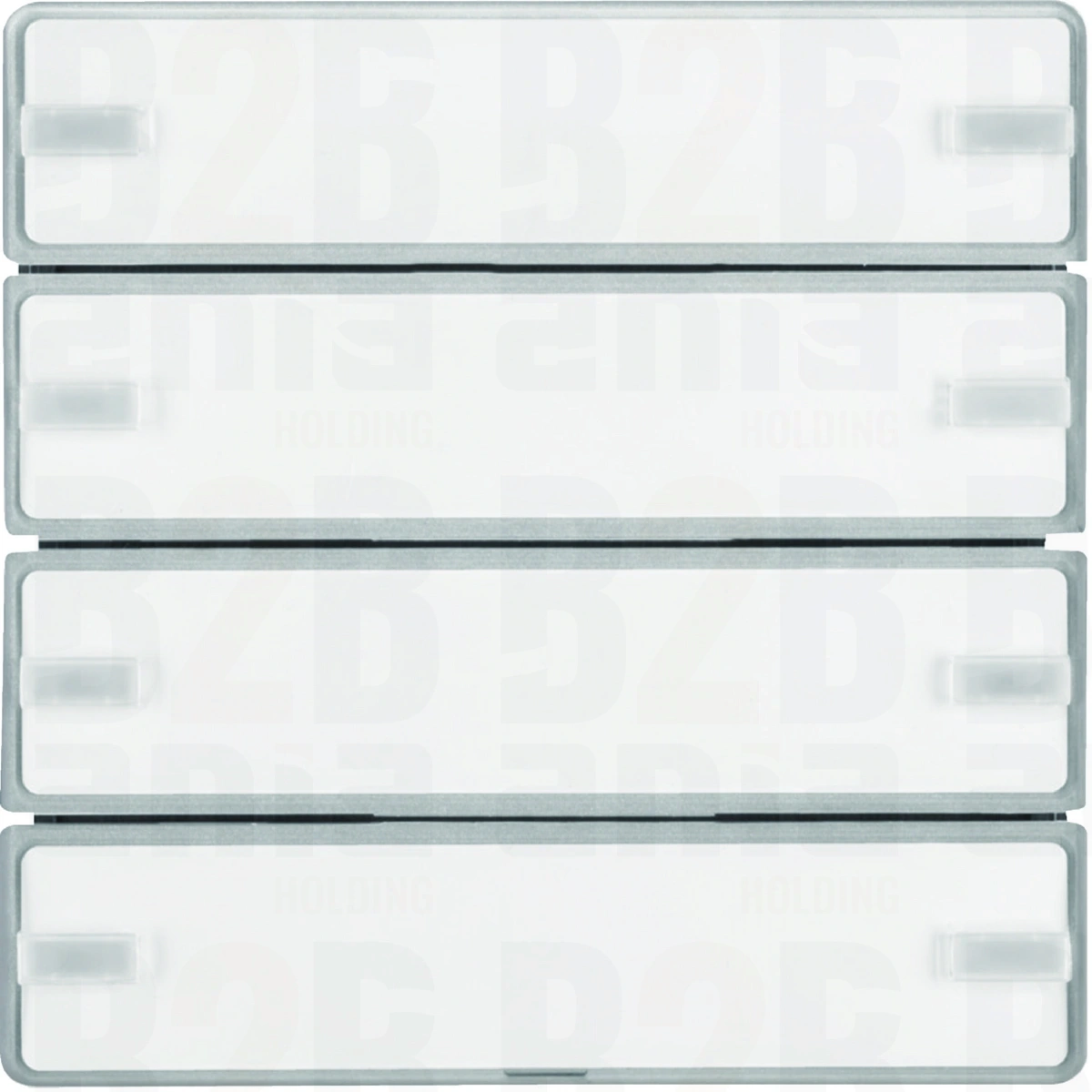 KNX e/s Q.x Przycisk 4-kr z polem opis., diod. LED RGB i czuj. temp., alu