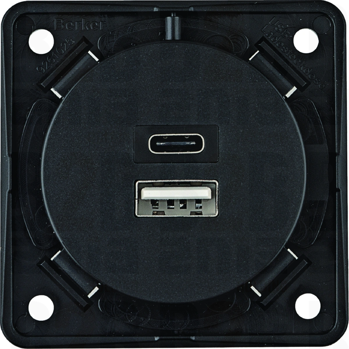 Integro Gniazdo USB ładowania podwójne A+C, 230V, 3.0 A; antracyt mat