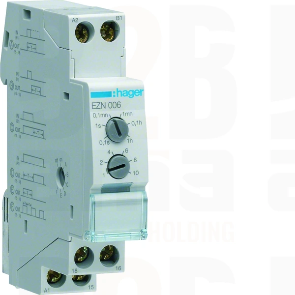 Przekaźnik czasowy 12-230VAC/12-48VDC 1P 8A wielofunkcyjny