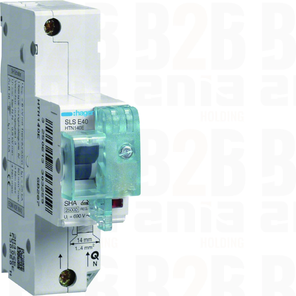 MCB SLS Wyłącznik nadprądowy selektywny 1P E 40A TS35