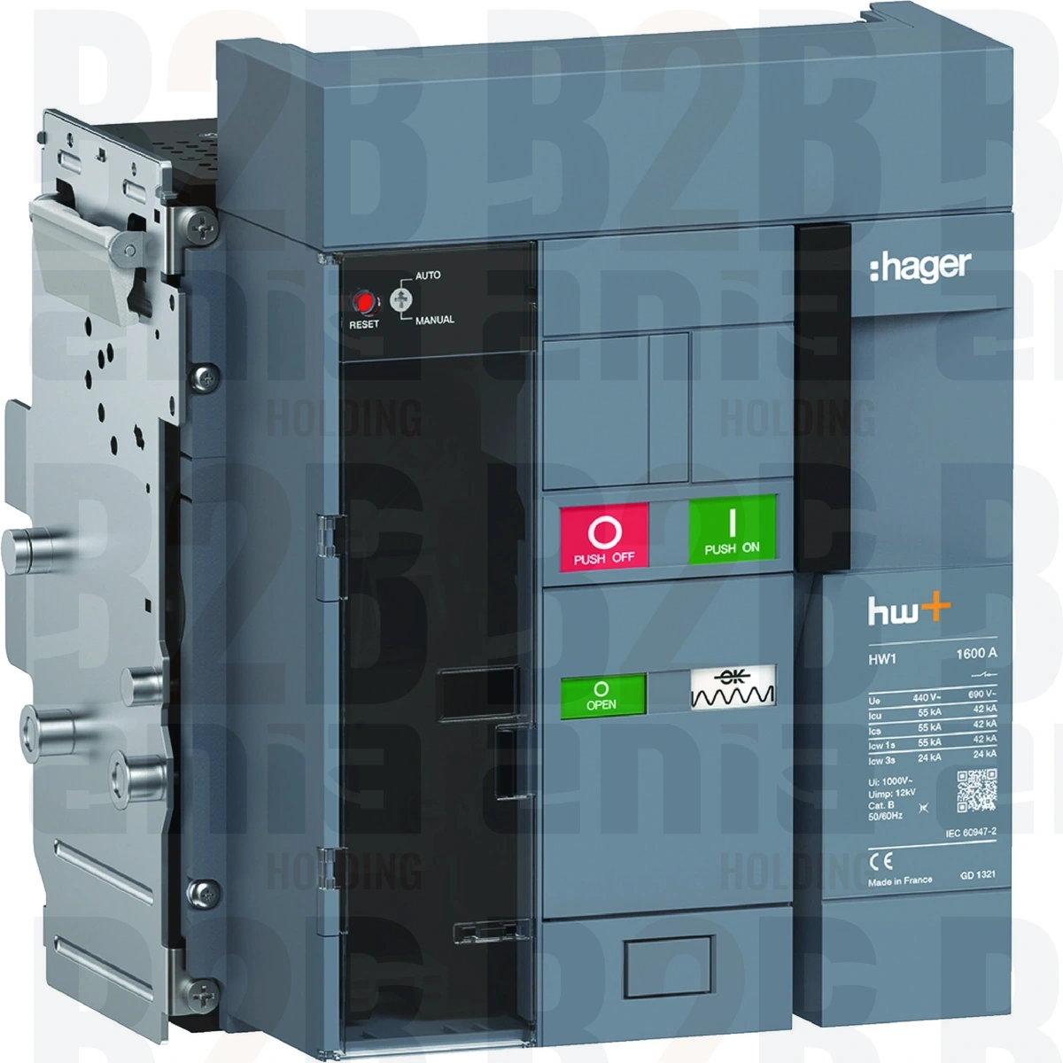 ACB HW1 55kA 1600A 3P Wyłącznik wysuwny do wyzwalacza sentinel Energy