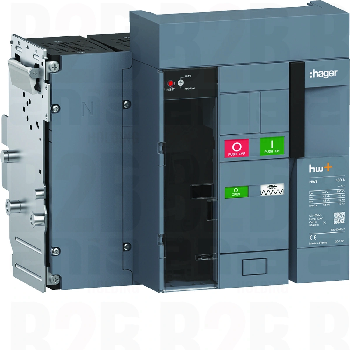 ACB HW1 42kA 400A 4P Wyłącznik wysuwny do wyzwalacza sentinel Energy