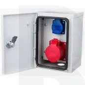 Rozdzielnica naścienna 1x16A 230V, 1xCEE 16A 5p 400V, 1xD01/1, IP44