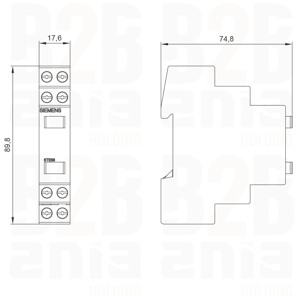 Lampka sygnalizacyjna 2x LED, 230V czerwony zielony