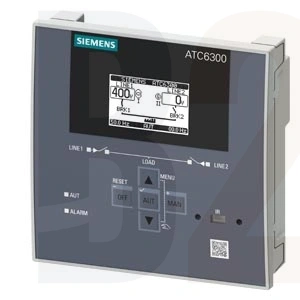 "SENTRON 3KC ATC6300; LCD; 144x144 mm; przełącznik sieciowy do sterowania"