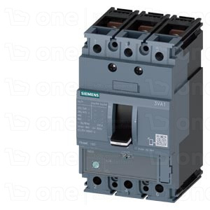 wyłącznik 3VA1 IEC Frame 160 klasa zdolności załączania S Icu=36 kA przy 415V 3-bieg., ochrona instalacji TM220, ATFM, In=125A zabezpieczenie od pr...