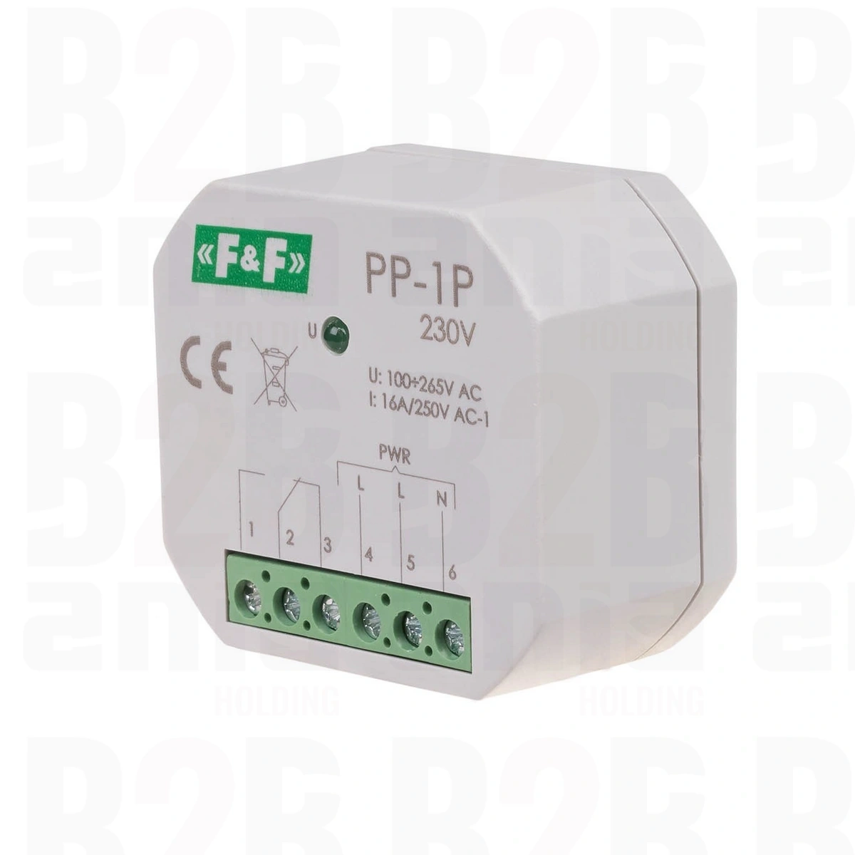 Przekaźnik elektromagnetyczny, 1P 16A, montaż podtynkowy,U=230V